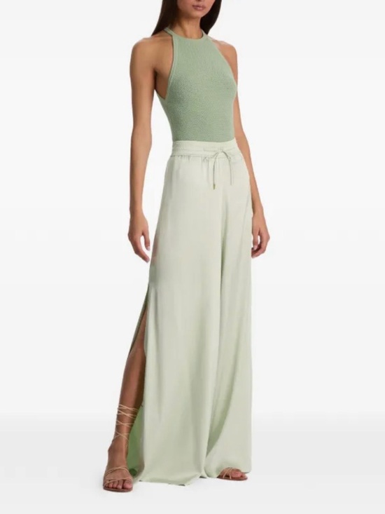 Alice + Olivia Dresses & Skirts - Alice + Olivia Pale Green Wide-Leg Drawstring Pants